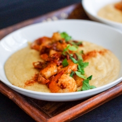 Paprika Shrimp w/ Polenta