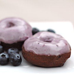 Blueberry Donuts w/ Frosting