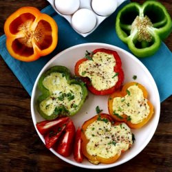 Omelet Inside Pepper Rings