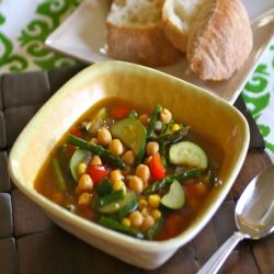 Spicy Chickpea & Vegetable Soup