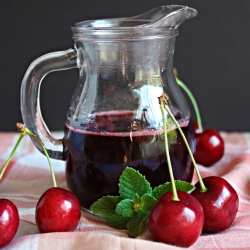 Fresh Cherry Syrup