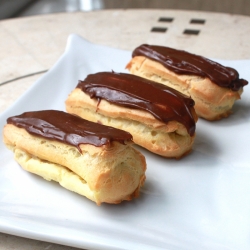 Eclairs with Mocha Pastry Cream