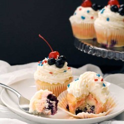 Gluten Free Red White Blue Cupcakes