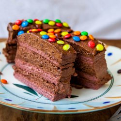 Frozen Chocolate Pudding Wafer Cake