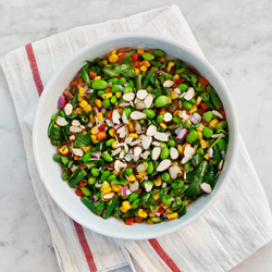 Edamame & corn succotash