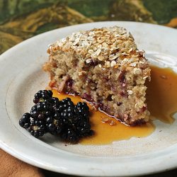 Blackberry Oatmeal Cake