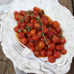 Baby Leeks & Tomatoes