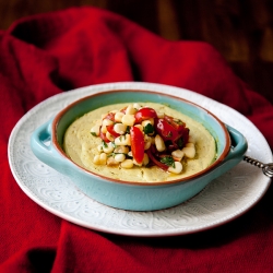 Savory Guacamole Custard