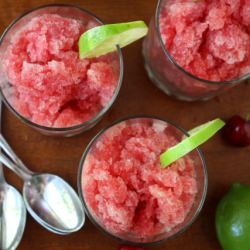 Cherry Limeade Granita