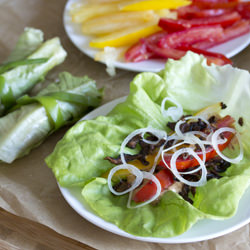 BLT lettuce wraps