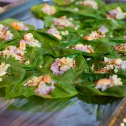 Spinach Leaf Cups