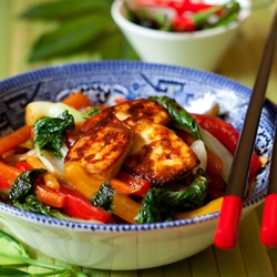 Summer Vegetable Stir-Fry with Tofu