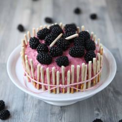 Raspberry Charlotte Birthday Cake