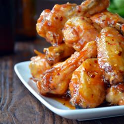 Crispy Baked Orange Chicken Wings