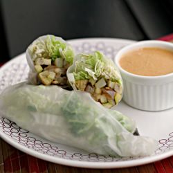 Summer Rolls with Peanut Sauce