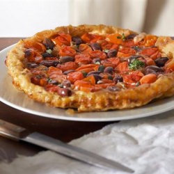 tomato and olives tart