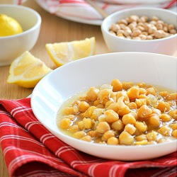 Chickpeas w/ lemon