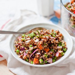 Quinoa, Pea & Carrot Salad