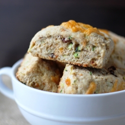 Cheddar, Tomato & Zucchini Scones