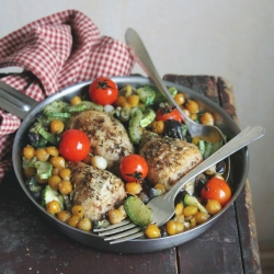 Lemon Chicken with Chickpea