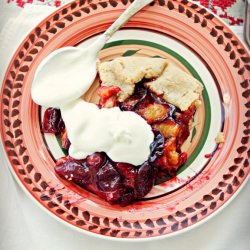 Rustic Plum Pie