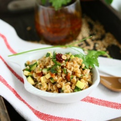 Pearled Spelt Zucchini Salad