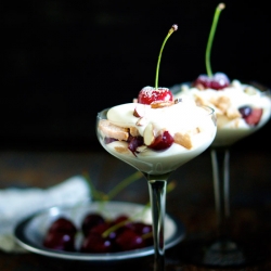 Eton Mess with Black Cherries