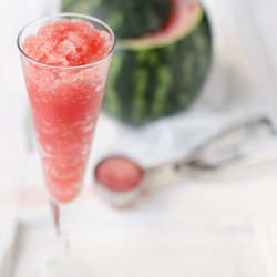 Watermelon Sorbet with Champagne