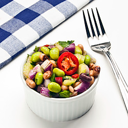 Healthy Edamame and Bean Salad