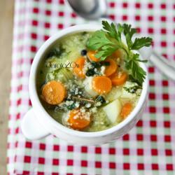 Barley Soup with Baby Carrots