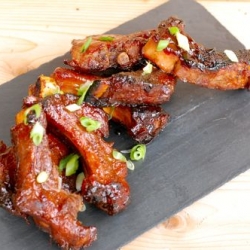 Mango and Honey Glazed Ribs