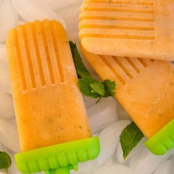 Minty Melon Popsicles