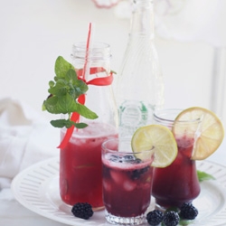 A Berry Minty Spritzer