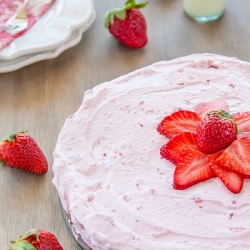 Strawberry Cloud Cake