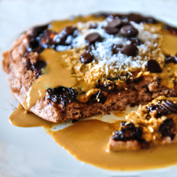 Carob Chip Coconut Protein Pancakes