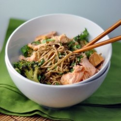 Soba Bowls with Tea-Poached Salmon