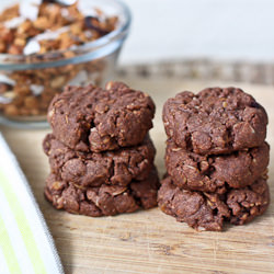 Chocolate PB Granola Cookies