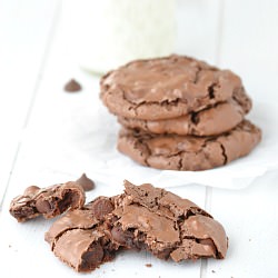 Flourless Chocolate Brownie Cookies