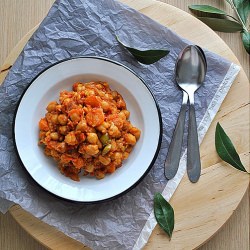 Chickpeas in the oven