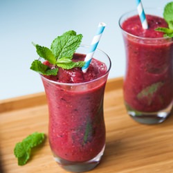 Mixed Berry Mint Slushies