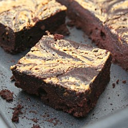 Peanut Butter Swirl Brownies