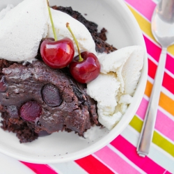 Chocolate Cherry Crock Pot Cake