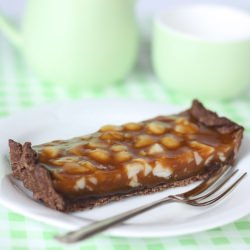 Chocolate Caramel Macadamia Tart