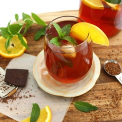 Mint Chocolate Rooibos Iced Tea