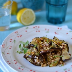 Eggplant with walnuts