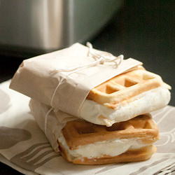 Lemon-Rosemary Gelato Waffle-wiches