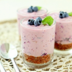 Blueberry Cheesecake Shots