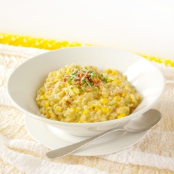 Sweet Corn & Pancetta Risotto