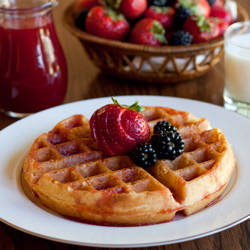 Whole Wheat Yeast Waffles