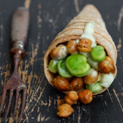 Cones W/ Roasted Chickpeas